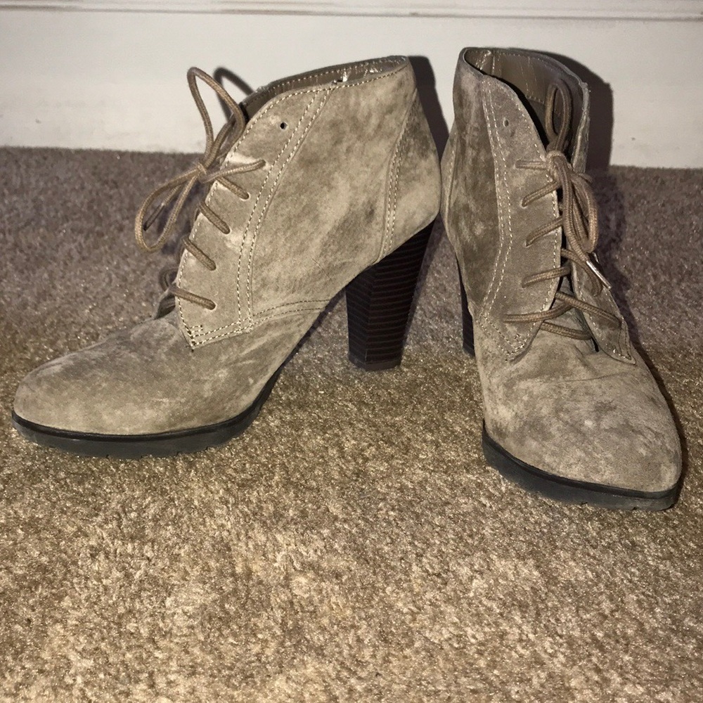 Suede booties